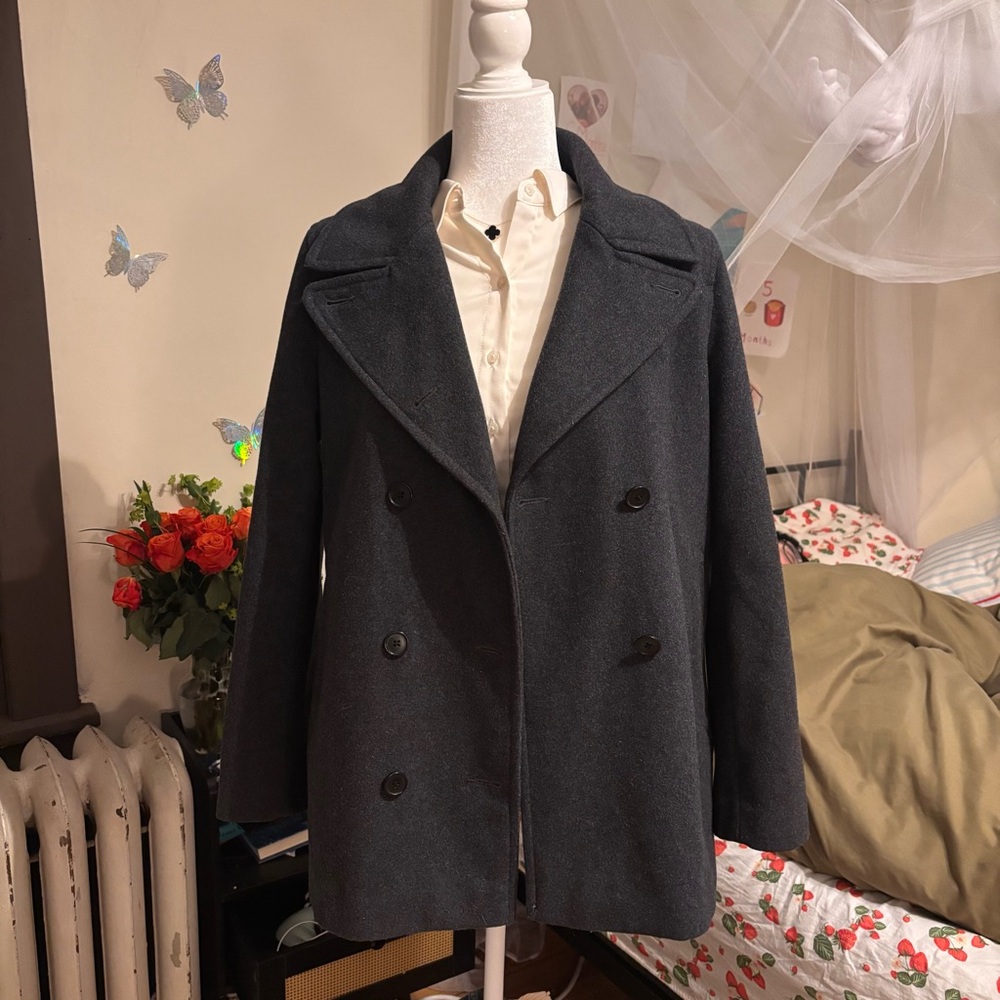 Classic Gray Peacoat